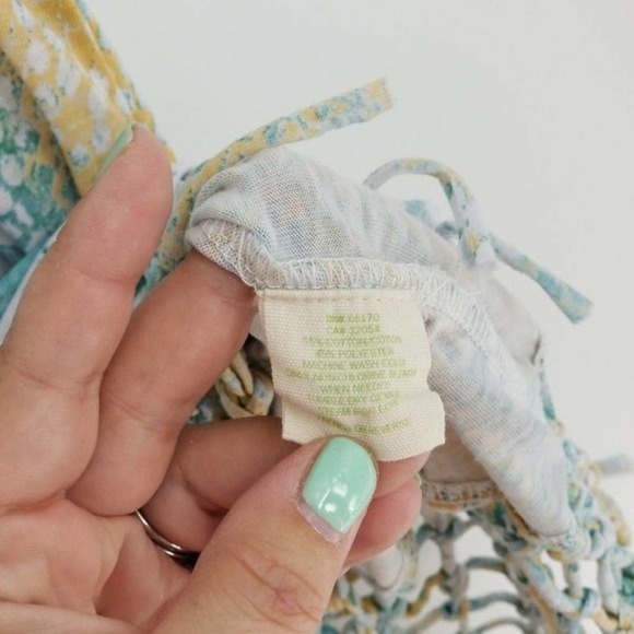 Urban Outfitters Staring At Stars Woven Fringe Scoop Neck Boho Tank Top Size S - Picture 5 of 6